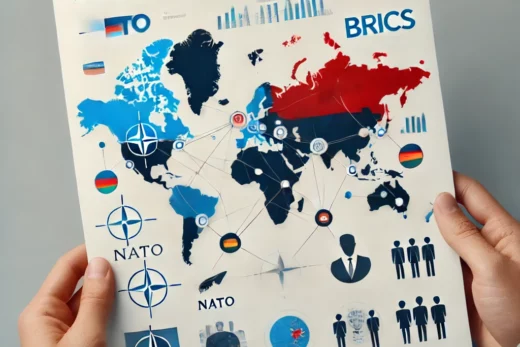 NATO vs. BRICS Diplomatic Networks