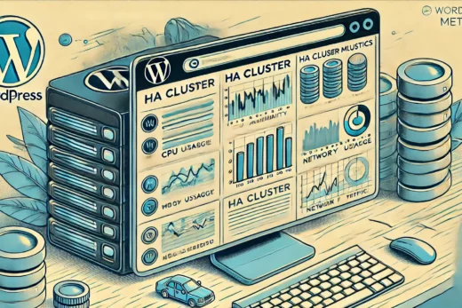 WordPress plugin interfacing with a High Availability (HA) cluster