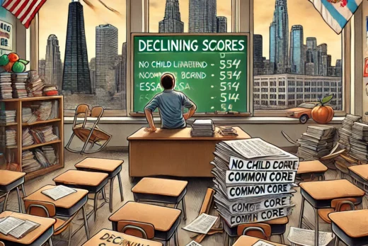 declining educational system in Democrat-controlled cities