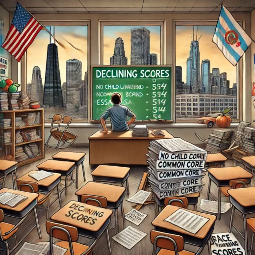 declining educational system in Democrat-controlled cities