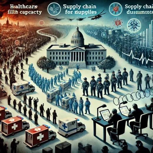 a scenario of government control during a pandemic