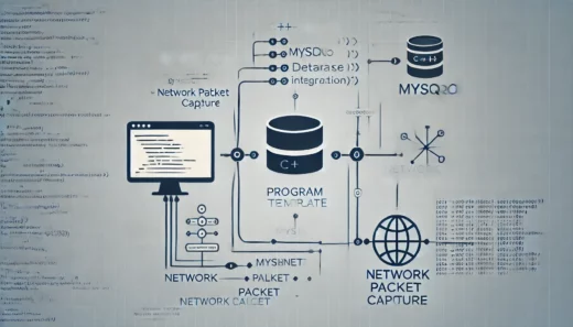 C++ program template focused on network and database integration