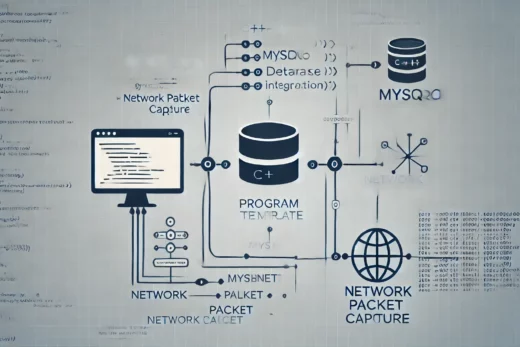 C++ program template focused on network and database integration