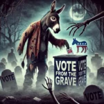 zombie donkey voting from the grave