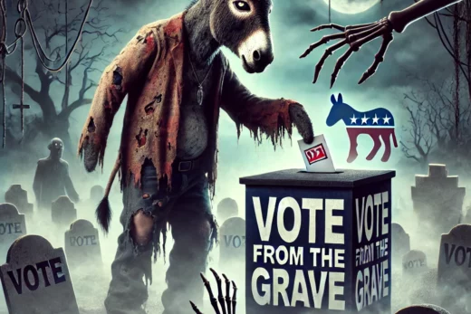 zombie donkey voting from the grave