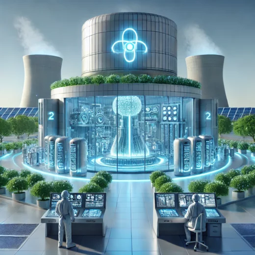 energy facility featuring a thorium molten salt reactor in operation