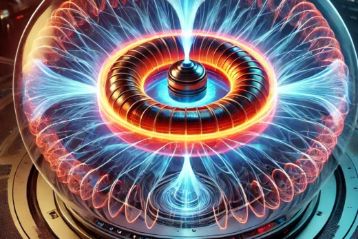 toroidal plasma structure within a futuristic plasma generator