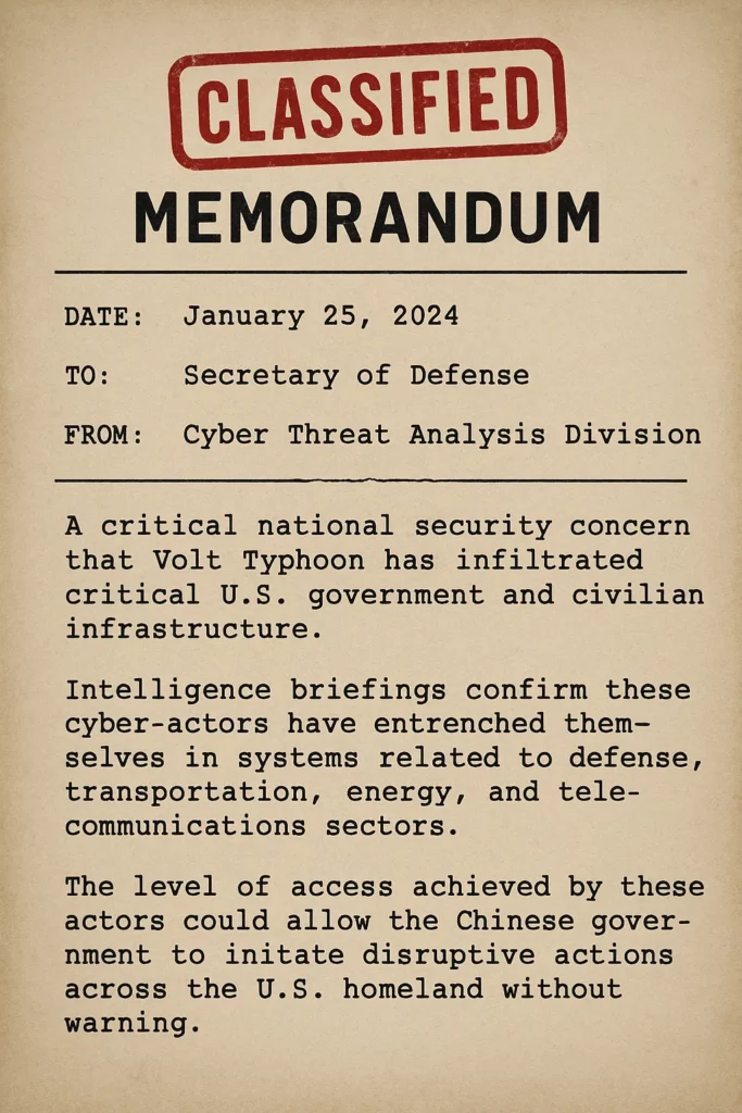 classified memorandum image